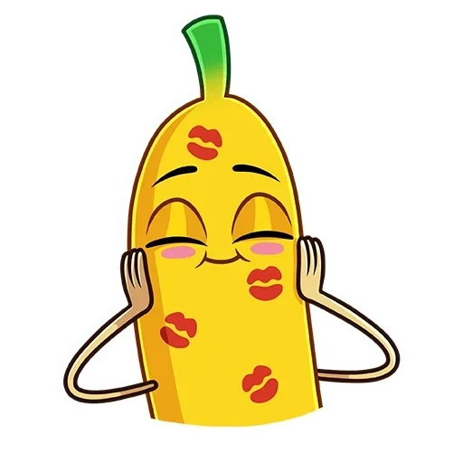 pisang, ketimun, sebuah nanas, pisang