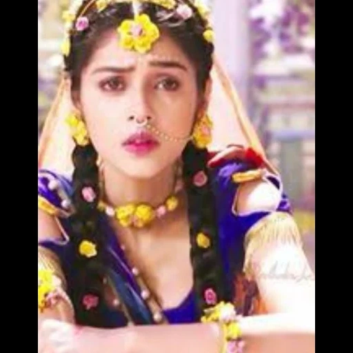 wanita muda, aktris radha, radhe radhe 2021, malika singh radha, seri radha krishna