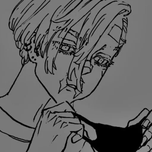 sanhu harukiye, imagem de anime, a sexta temporada joe, rosto de quadrinhos em movimento, pintura de anime