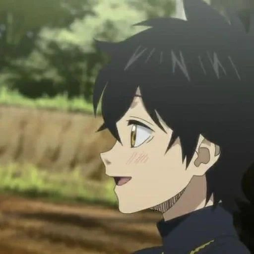 anime, personagem de anime, trifolium preto, trevo preto de anime ueno, animação nuvem negra grama de quatro folhas