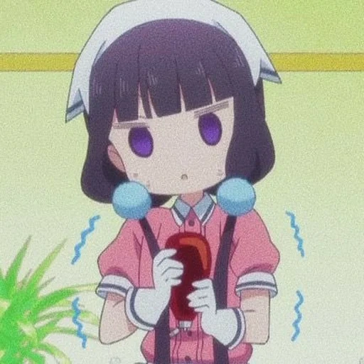 criatividade de animação, blend s maika, papel de animação, maldição sádica, animação mista sádica