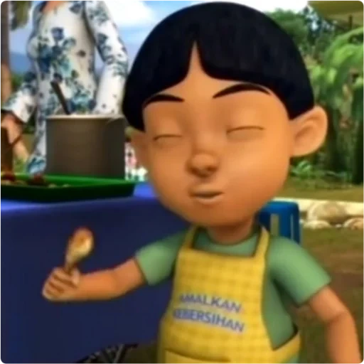 upin, asian, people, wuping yipin, wuping yipin animation series