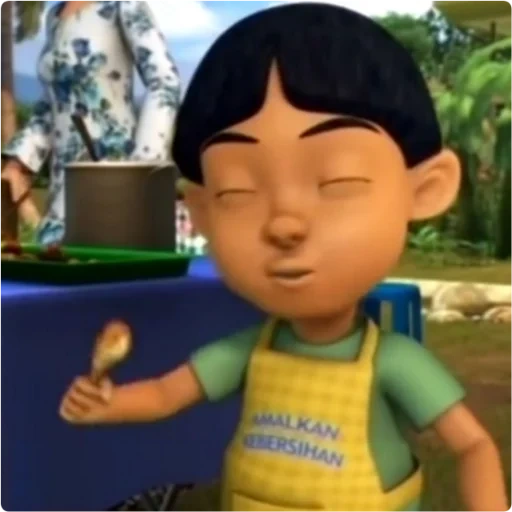 nel, asiatico, umano, upin ipin, serie animate upin ipin