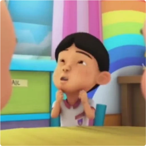 upin, asiático, wu ping um produto, jola bourkin, upin dan ipin