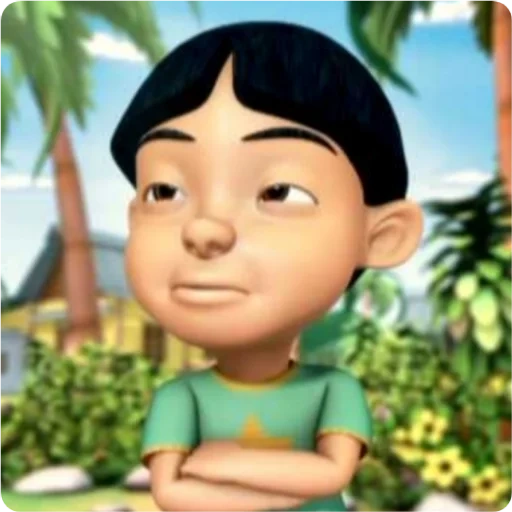 upin, wu ping um produto, haji mehm, upin dan ipin, chefe de estação