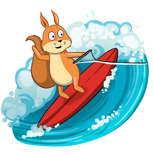 chekki, lisa surfer, surf su scoiattolo