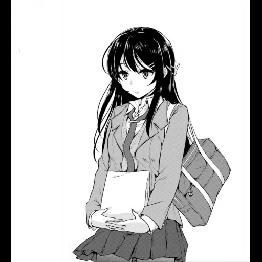 manga, desenho, seishun buta yarou, mai sakurajima manga, seishun buta yarou wa coelhinho