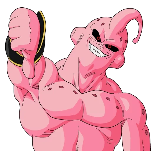 majin buu, white markin, dragon ball, dragon ball zette, dragon ball chao