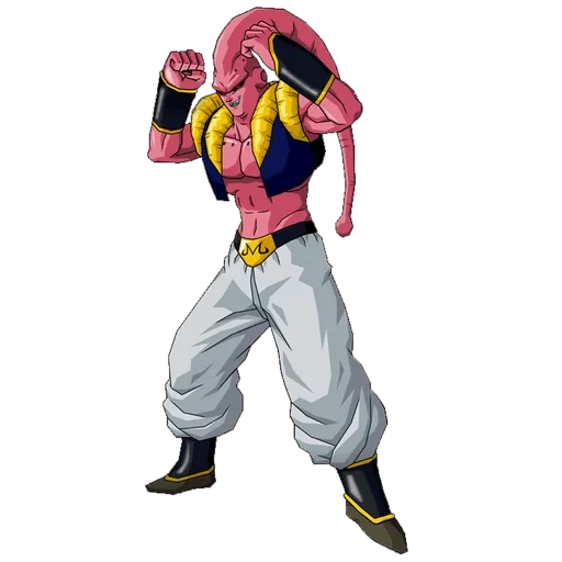 song wukong, makin buu, dragon ball, majin buu gotenks, dragon bor makin buu