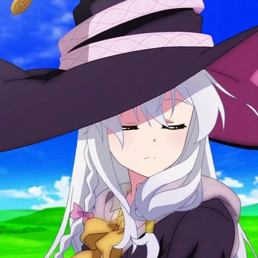 penyihir anime, gadis anime, karakter anime, majo no tabitabi, elaine anime witch