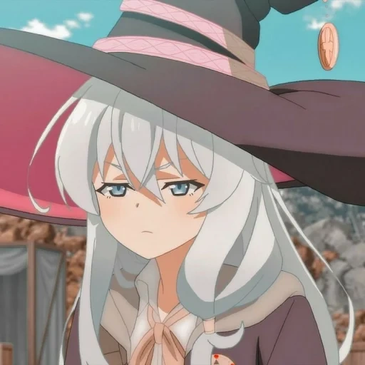 animation, cartoon witch, elaine animation, majo no tabitabi screenshot, wandering witch the journey elaina