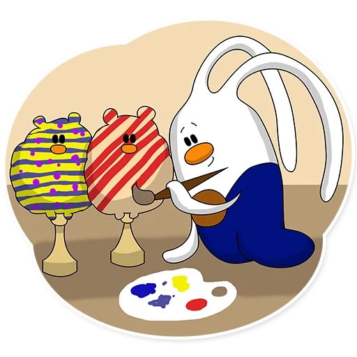 lapin, macaronis, pâques