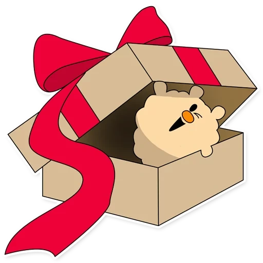 la scatola, un regalo, scatola per orso piccolo, confezione regalo, confezionamento di confezioni regalo