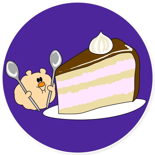 insignia de pastel, un pedazo de pastel, dibuja el pastel, un pedazo de pastel, un vector de pastel
