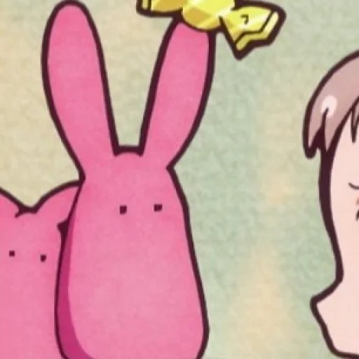 мокке аниме зайчик, заяц лил пипа, кролик смешной, аниме милые, милые рисунки
