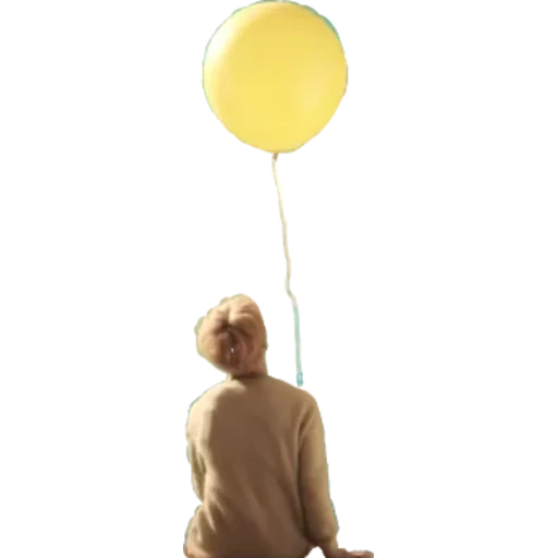 желтый воздушный шарик, желтый воздушный шар, желтый шар, воздушный шар на веревочке, шарик желтый