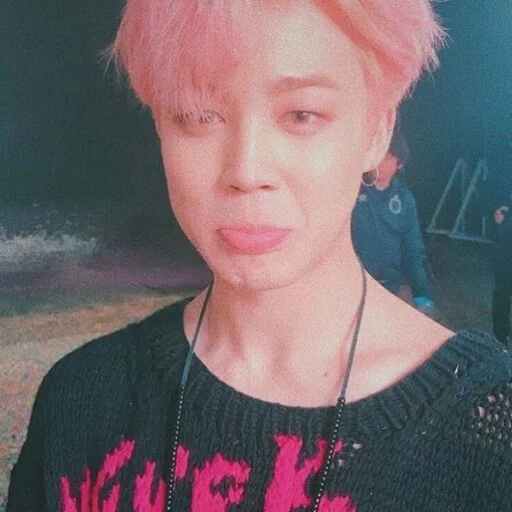 jimin, pak jimin, jimin bts, ragazzi di bangtan, capelli rosa jimin