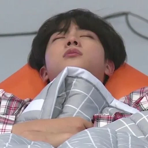 bts jin, los muchachos bangtan, jin bts está durmiendo, somnoliento jungkook, bts ras sleard jmc