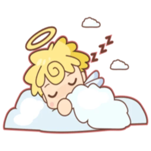 angel cloud, angel cupido, angelo bambino, un piccolo angelo, angelo a una nuvola