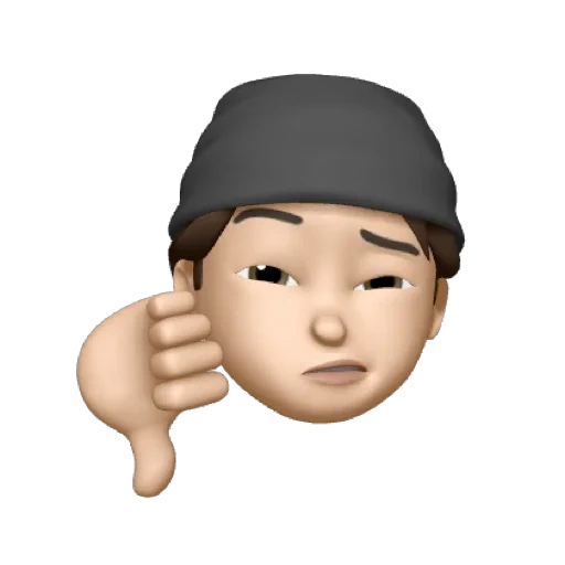 asiático, emoji, humano, memoji tristeza, memoji horror de fondo transparente