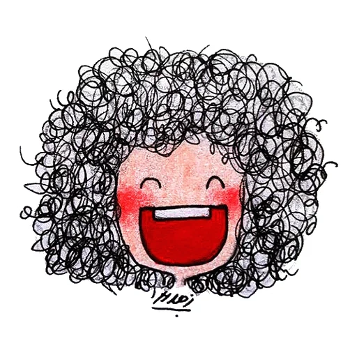 figure, curly hair, girl with curly hair