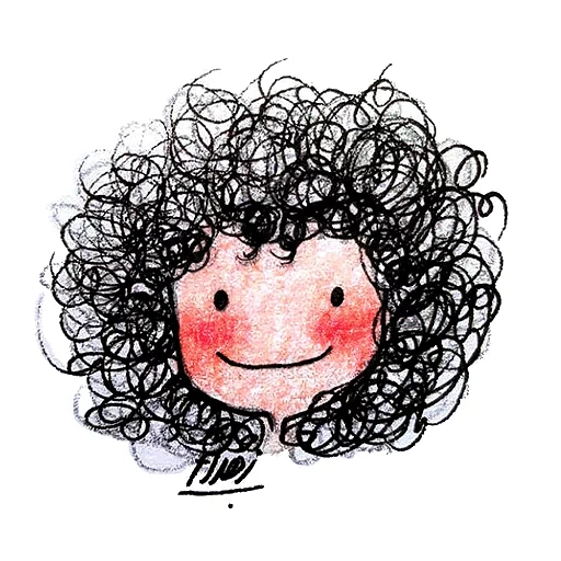 figure, curly, cheveux bouclés, cheveux bouclés, fille aux cheveux bouclés