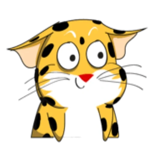 gato, cat, gato, gato vectorial, tigre de dibujos animados