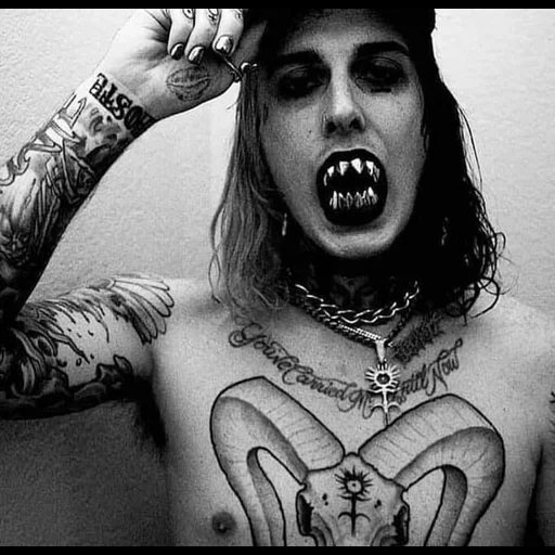 ghostemane, ghostemane square, ghostemane grills, marilyn manson 1994, eric whitney ghostemane