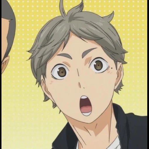 haikyuu, bola voli sugawara, sugawara cauchy volleyball, sugawara anime voli, bola voli sugawara