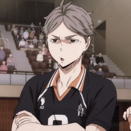 haikyuu, sugawara, history of sugawara, sea cool volleyball, sugawara cartoon volleyball