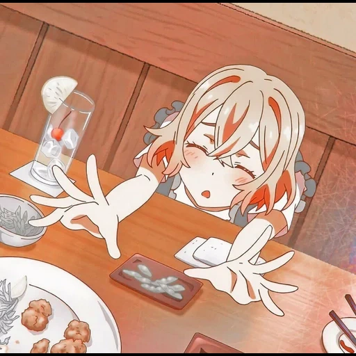 animação, menina anime, imagem de anime, papel de animação, ramen anime