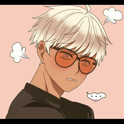 menino anime, marmon obey me, papel de animação, mystic messenger