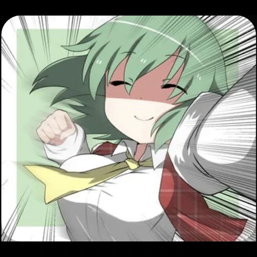 кавай аниме, аниме девушки, touhou project, аниме персонажи, yuuka kazami angry