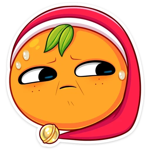 joli, emoji, drôle, mandarines