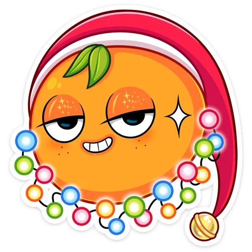 carino, emoji, emoticon, mandarini
