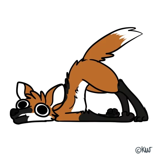 fox, animación, fox, patrón de zorro