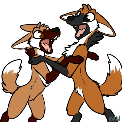 frie art, fox animation, fox fry, a violent posture, foxfrie references