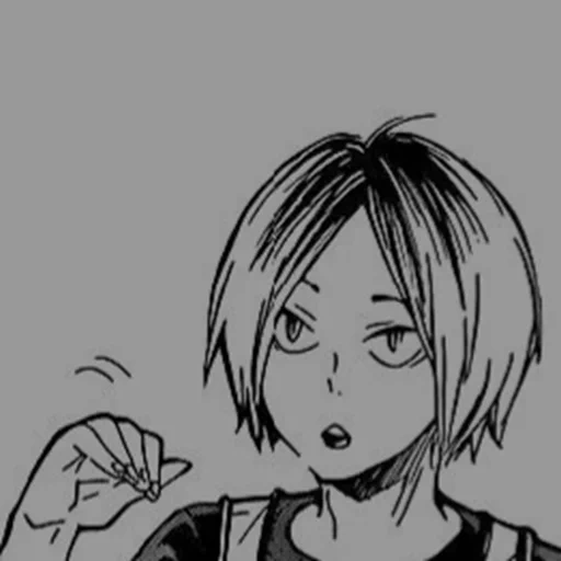 кенма, рисунок, kenma kozume, кенма козуме, манга волейбол кенма