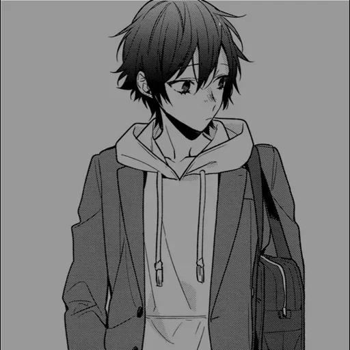 anime pessoal, anime boys, anime boys, horimiya miyamura, little miyamura anime