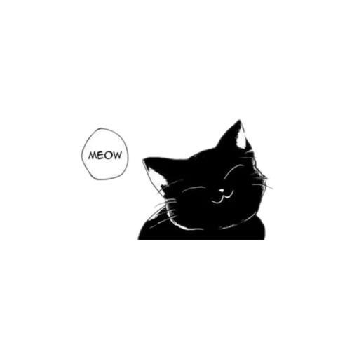 cat, black cat, cat ok art, fly art, cat manga