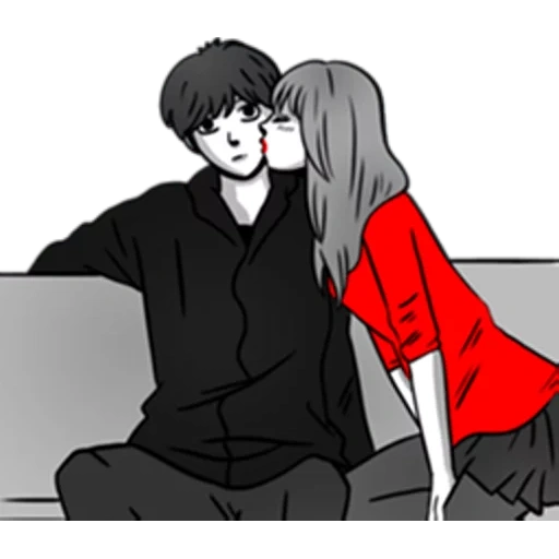 anime, рисунок, пары аниме, аниме милые, manga couple