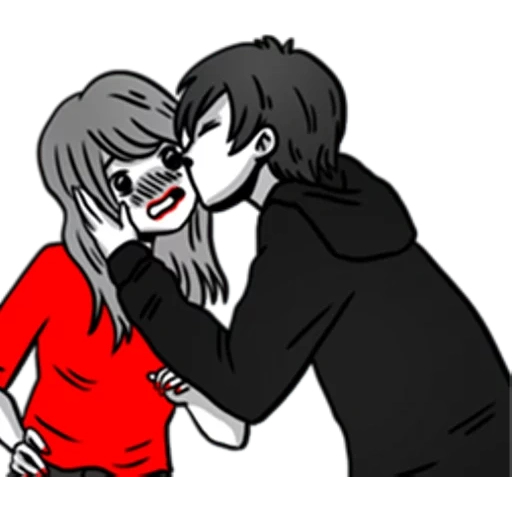 people, figure, manga couple, le frère de jeff le tueur, kripipasta eyeless jack