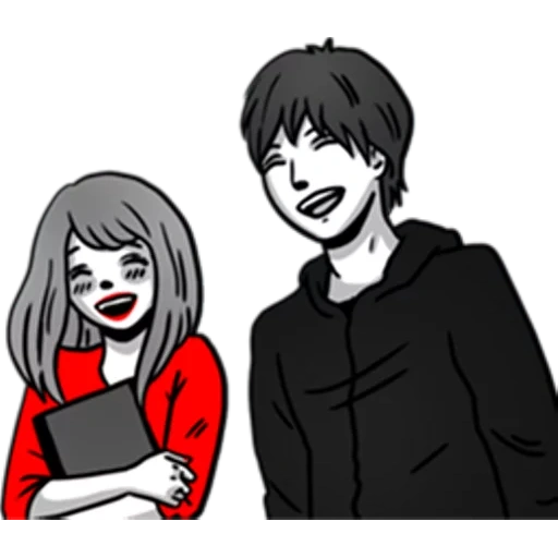imagen, pareja de manga, dibujando a una chica, personajes de manga, ilustración de niña