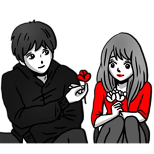 аниме, рисунок, manga couple, каролина манга, влюбленных бесплатно аниме