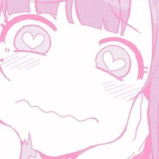 anime, imagen, dibujo de anime, los dibujos de anime son lindos, estética rosa ahegao