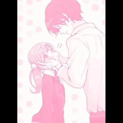 couples d'anime, couples mignons d'anime, dessin de couple d'anime, anime couple rose, anime couple modèle rose