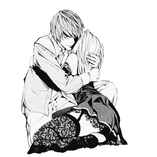 manga anime, yagami light misa, cahier de mort de mang, mang light death note, manga light mest death note