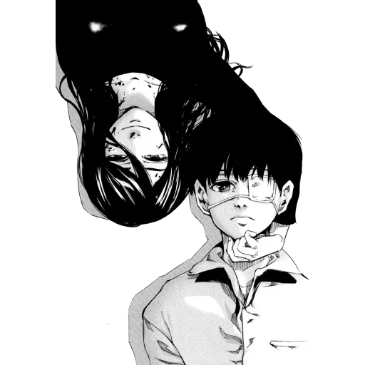 foto, mangá de anime, tóquio ghoul, manga kaneki risa, manga tóquio ghhal