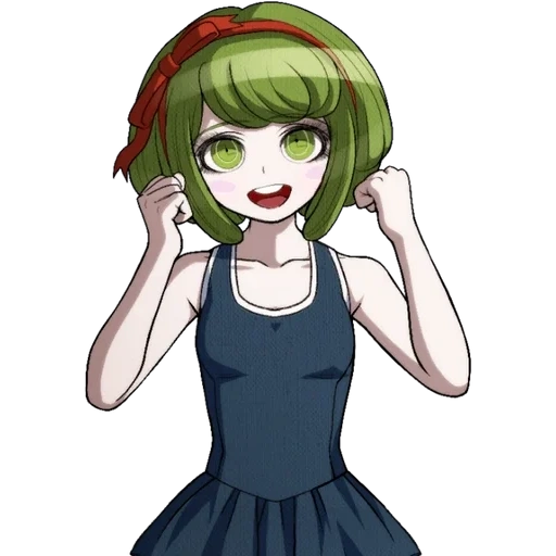 criatividade de animação, mônaco towa, papel de animação, dangan long pamonakatova, mônaco danganronpa sprite