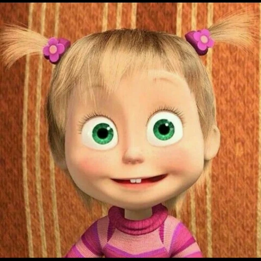 masha and the bear, masha from masha and the bear, masha from the cartoon masha and the bear without a flip, masha, evil masha